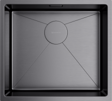 Кухонная мойка из нержавейки Omoikiri Taki 49-U/IF-GM вороненая сталь