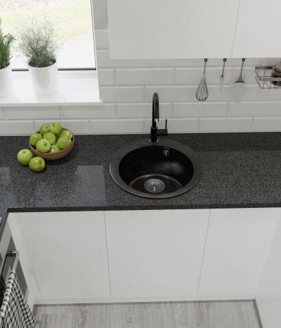Кухонная мойка GRANFEST RONDO R-480 черный