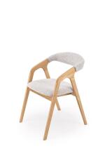 Стул HALMAR BUENO Puente 80 светло-серый/дуб натуральный