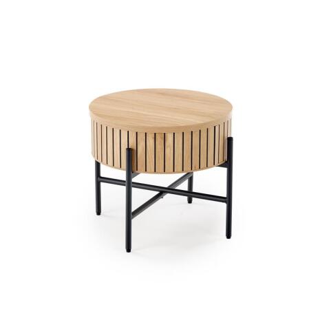 Комплект HALMAR DANTE (2 стола журнальных) натуральный/черный