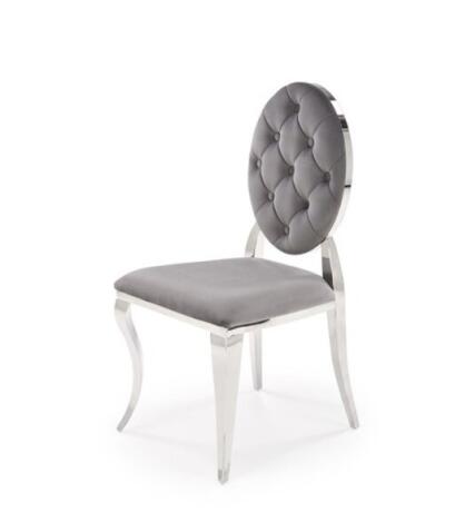 Стул HALMAR K555 серый/серебряный