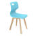 Стул Sheffilton SHT-ST58/S183 a5-7 голубой/прозрачный лак