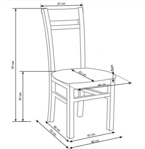 Стул HALMAR GERARD 2 темный орех/TORENT BEIGE