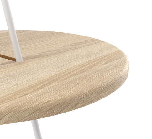 Стол журнальный Sheffilton SHT-CT36 артикул SHT-СЖ18 белый муар/дуб сонома