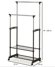 Вешалка SIGNAL NOVA II BIS хром/черный