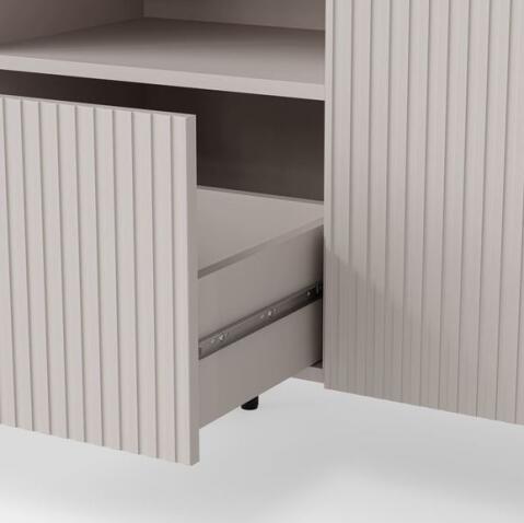 Комод HALMAR PAXOS KM-1 кашемир/черный