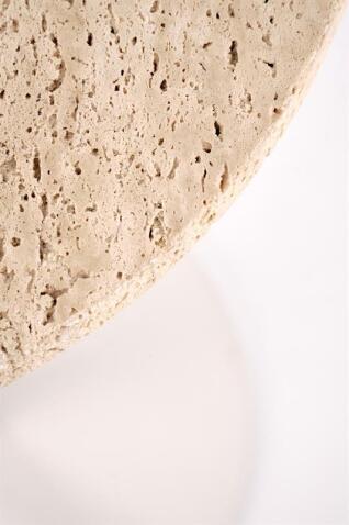 Стол журнальный HALMAR TRAVERSO травертин/белый