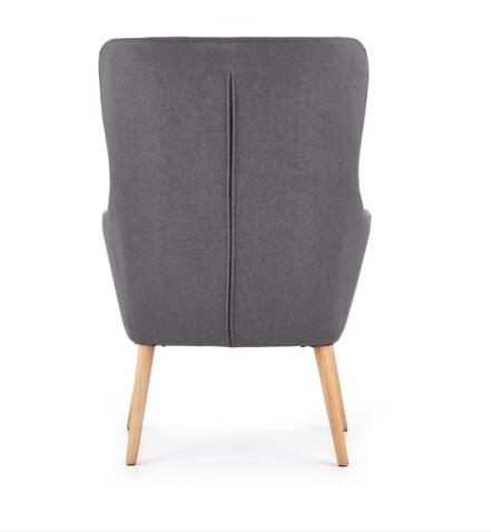 Кресло HALMAR COTTO темно-серый/натуральный