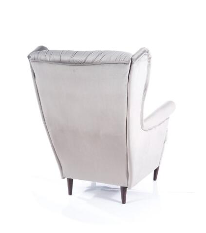 Кресло SIGNAL HARRY Velvet Bluvel 14 серый/венге