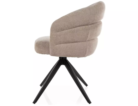 Стул SIGNAL ORES t.250 бежевый/черный, поворотный