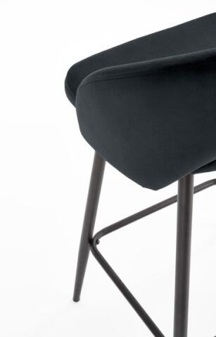 Стул барный HALMAR H96 черный/черный