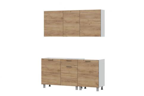 Кухонный гарнитур SV-МЕБЕЛЬ "Лаванда" без столешницы (1,7 м) Дуб золотой