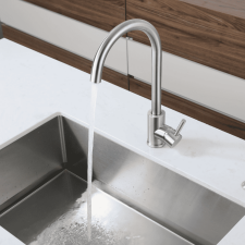 Смеситель для кухни GRANFEST QUARZ Z-5410 нержавейка