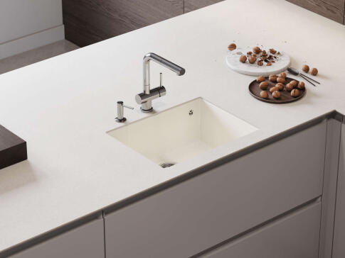 Кухонная мойка Omoikiri Tedori 54-U-WH Tetogranit/белый