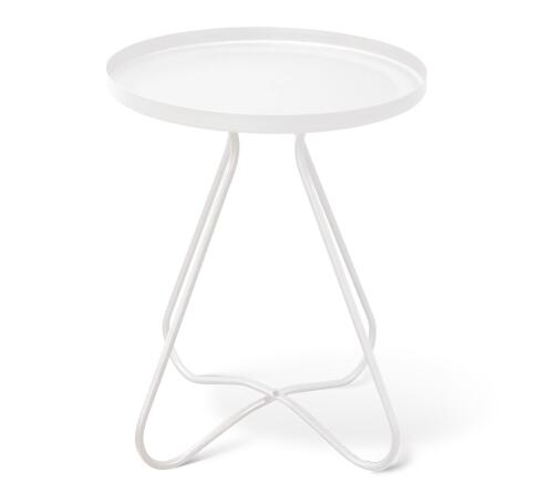 Стол журнальный Sheffilton SHT-CT3 артикул Сж-73 белый муар (+)