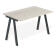 Стол Sheffilton SHT-TU92/TT 120/80 ЛДСП антрацит/дуб беленый
