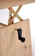 Стол-трансформер HALMAR ERIKA дуб артизан 120-160/70