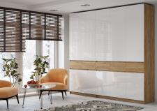 Шкаф МК Стиль БОСТОН ШК-002 МДФ дуб крафт золотой/белый