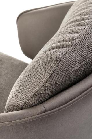 Стул HALMAR K554 серый/светло-серый/черный, поворотный