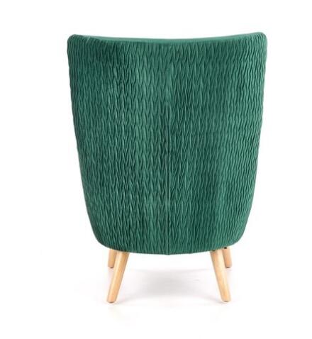 Кресло HALMAR RAVEL темно-зеленый/натуральный