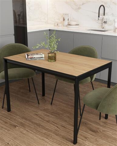 Стол ВВР Брайтон дуб крафт золотой/черный