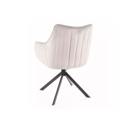 Стул SIGNAL AZALIA Velvet Bluvel 03 светло-серый/черный