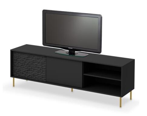 Тумба под теле/видео аппаратуру HALMAR BULLET RTV-1 180 черный/золотой