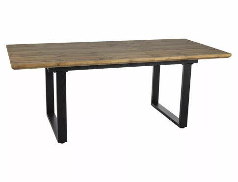 Стол обеденный SIGNAL UMBERTO II дуб артизан/черный 160-240/90