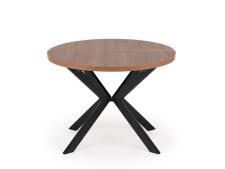Стол обеденный HALMAR PERONI орех/черный 100-250/100