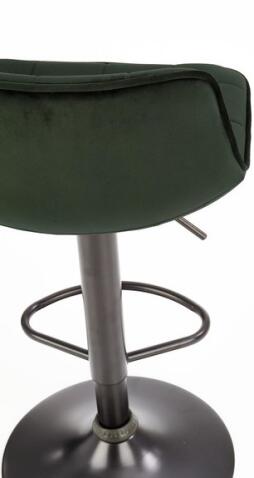 Стул барный HALMAR H95 темно-зеленый/черный