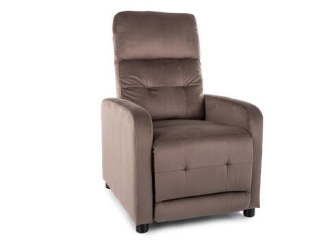 Кресло SIGNAL OTUS Velvet Bluvel 38 раскладное, капучино