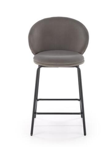 Стул барный HALMAR H121 серый/черный