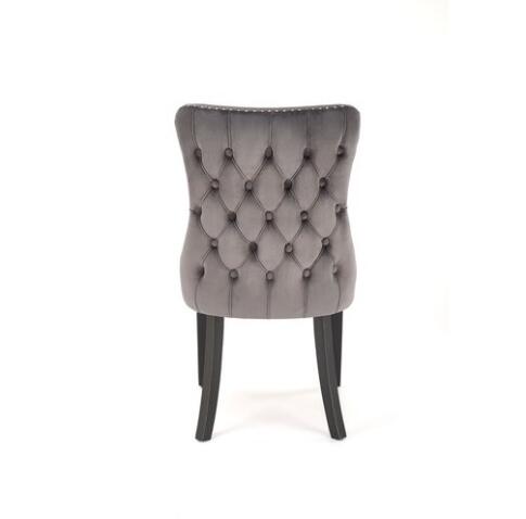 Стул HALMAR ALDA серый/черный