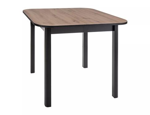 Стол обеденный SIGNAL DANTE II дуб артизан/черный 90-130/90