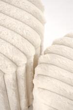 Комплект HALMAR FIDO (2 пуфа) кремовый/золотой