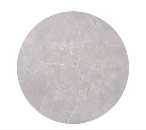 Комплект HALMAR FLAMINGO (2 стола журнальных) серый мрамор/черный, 60/40 и 80/46