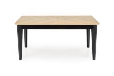Стол обеденный HALMAR EDMONDO дуб/черный 160-240/90
