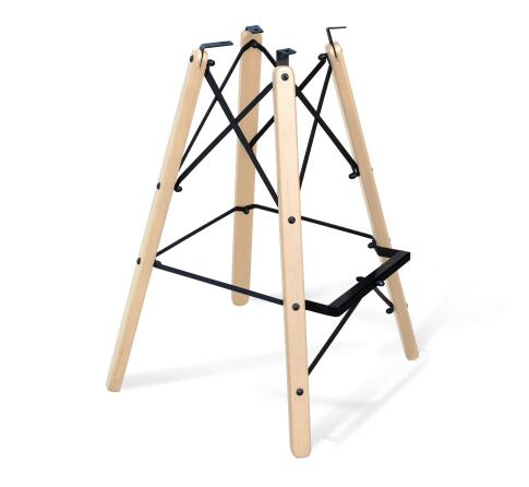 Каркас барного стула Sheffilton SHT-S80 артикул КС-233 прозрачный лак/черный