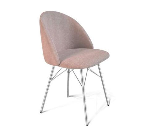Стул Sheffilton SHT-ST35/S64 розовый десерт/хром лак Стул Sheffilton SHT-ST35/S64 розовый десерт/хром лак