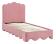 Кровать HALMAR ORSO розовый, 90/200