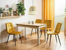 Стул SIGNAL MILA Velvet Bluvel 68 карри/черный