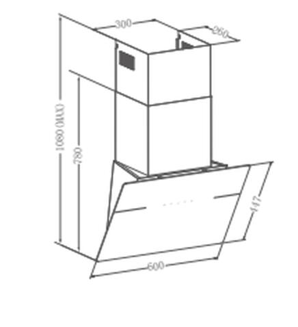 Вытяжка кухонная MEFERI AIRBOX60BK ULTRA