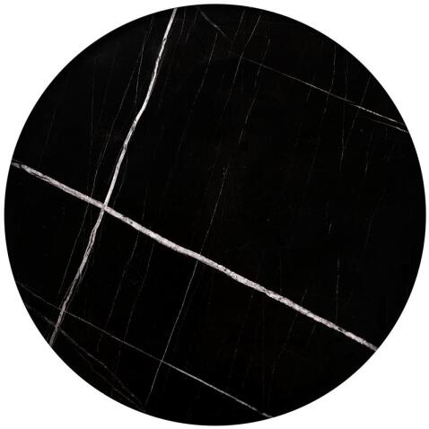 Комплект HALMAR JULIETA (2 стола журнальных) черный мрамор/черный