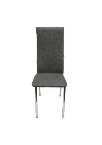 Стул ВВР Версаль серый/хром, рогожка