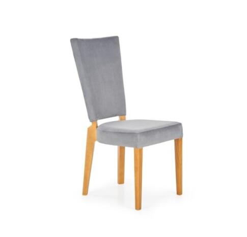 Стул HALMAR ROIS дуб медовый/серый
