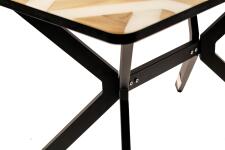 Стол ВВР Миллер 3D 5/черный №7, стекло ф/п 120/80