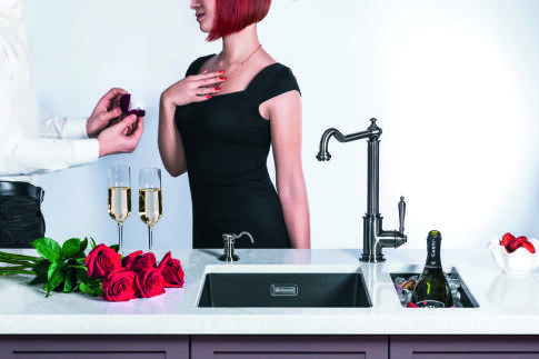 Кухонная мойка Omoikiri Kata 20-U-BL Artgranit/черный