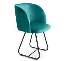 Стул Sheffilton SHT-ST33-1/S38 альпийский бирюзовый/черный муар