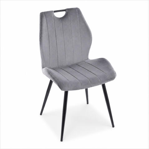 Стул SIGNAL ARCO Velvet Bluvel 14 серый/черный