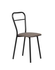 Стул ВВР Браун бурый/черный, рогожка